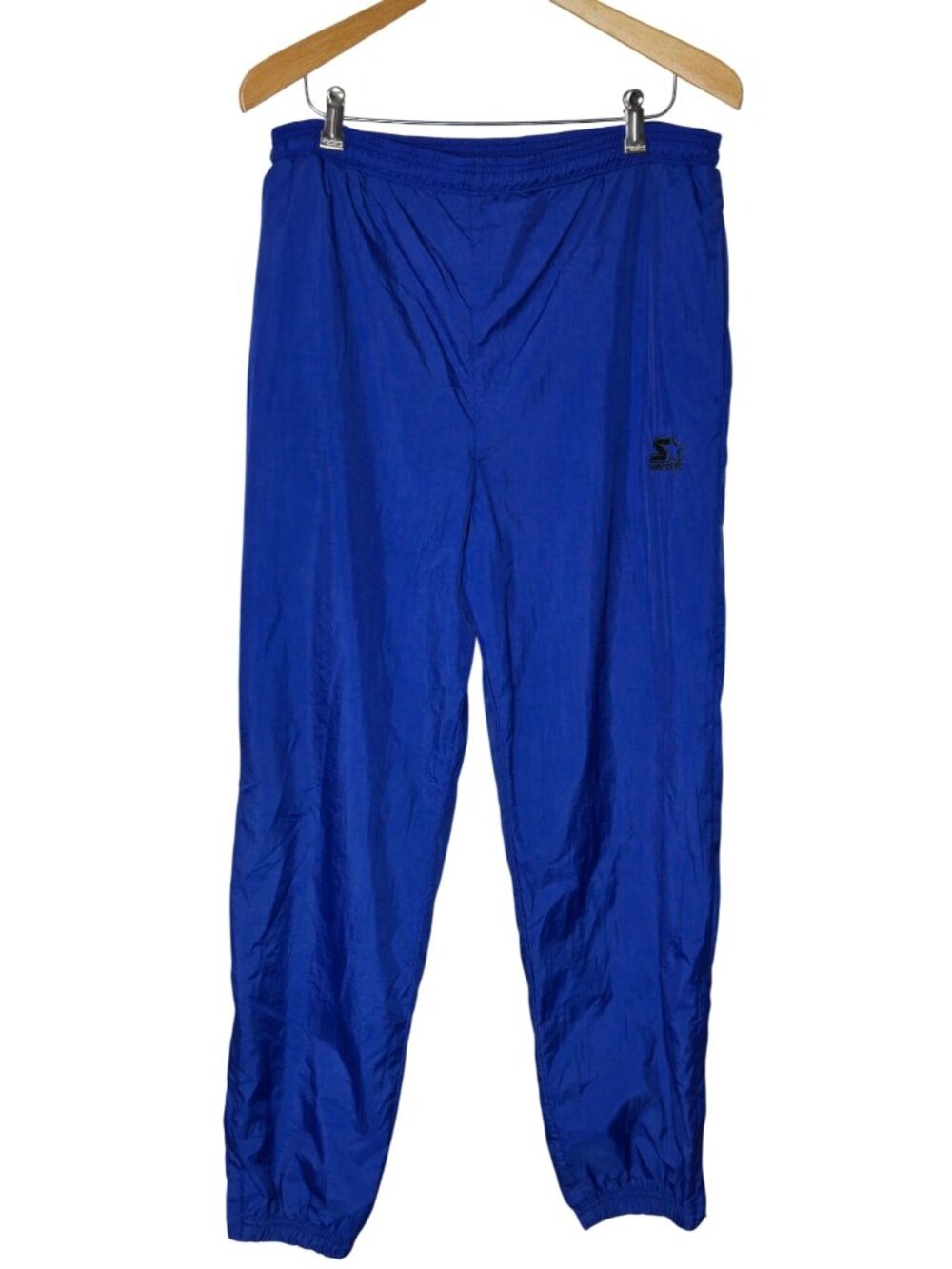 Mens  Blue Starter Track Pants Zip Ankle Lightweight Sportswear Warm Up